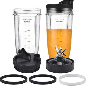 Blender Blade Fit for Ninja, Replacement Parts 6 Fin Male Blade, Blender Accessories Compatible with Nutri Ninja Auto IQ BL660 BL663 & BL740, Only Fit 16oz Cups in Kuwait