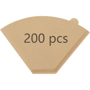 100 Pcs Disposable Coffee Filters #4 for Ninja Coffee Maker | Unbleached Coffee Filters for Ninja Coffee Bar Brewer 8-12 Cups, Compostable, Saing-Time, Tear-Resistant, Non-Residue in Saudi Arabia