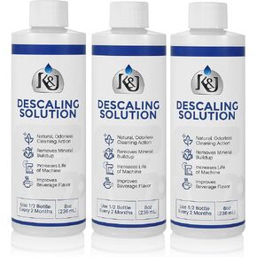 K&J Universal Descaling Solution - Made in USA for All Coffee Brewers