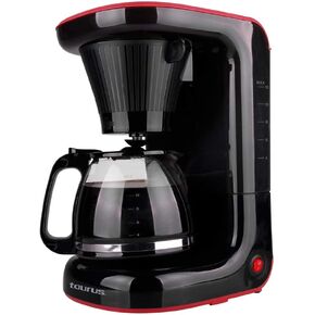 Taurus| Velvet Digital| Programmable Digital Coffee Maker for 24 Hours with Permanent Filter| (700 Watts)| Glass|Black