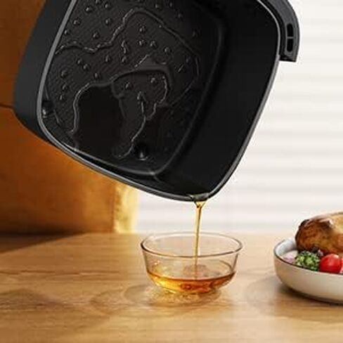 iLIKENEW Air Fryer Large XL 6 QT 1750W Oven with TOUCH Control Panel 11 Functions Fry, Roast, Reheat, Bake, Nonstick Easy Clean, Auto Shut Off, Portable, Camping 50 Free Recipes in Saudi Arabia