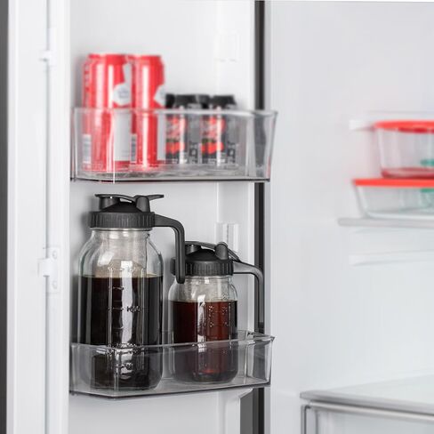 جيلمو برطمان ماسون لتحضير القهوة الباردة مع مجموعة من موزعات الكريمة - زجاج متين 32 اونصة (1 كوارت)، فلتر ستانلس ستيل شديد التحمل للقهوة المثلجة in Kuwait