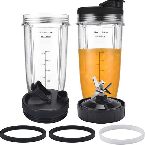 Blender Blade Fit for Ninja, Replacement Parts 6 Fin Male Blade, Blender Accessories Compatible with Nutri Ninja Auto IQ BL660 BL663 & BL740, Only Fit 16oz Cups in Kuwait