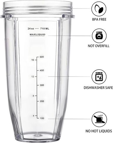 Blender Blade Fit for Ninja, Replacement Parts 6 Fin Male Blade, Blender Accessories Compatible with Nutri Ninja Auto IQ BL660 BL663 & BL740, Only Fit 16oz Cups in Kuwait