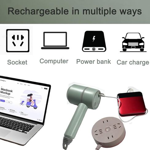 خلاط يدوي، خلاط كهربائي محمول لاسلكي، 3 سرعات قابلة لإعادة الشحن عبر USB مع خلاط مزدوج من الفولاذ المقاوم للصدأ وفاصل بيض لخفق أو خلط البيض والزبدة والكريمة وخبز المطبخ والطهي (أخضر) in Kuwait