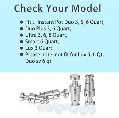صمام عوامة بديل للوعاء الفوري Duo 3 5 6 Qt Duo Plus 3 6 Qt Ultra 3 6 8 Qt Lux 3 Qt - 4 صمامات عائمة مع 12 غطاء سيليكون in Saudi Arabia