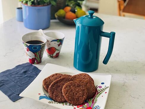 ماكينة صنع القهوة بالضغط الفرنسي من الفولاذ المقاوم للصدأ بجدار مزدوج، ديلي بين جرين، 34 أونصة سائلة. in Kuwait