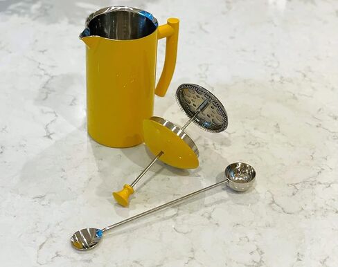 ماكينة صنع القهوة بالضغط الفرنسي من الفولاذ المقاوم للصدأ بجدار مزدوج، ديلي بين جرين، 34 أونصة سائلة. in Kuwait