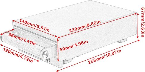 درج صندوق دق الإسبريسو من ديبتسا، حاوية القهوة من الفولاذ المقاوم للصدأ مع مقبض خشبي، شريط مطاطي قابل للإزالة وقاعدة غير قابلة للانزلاق، صغير 10.24 × 5.51 × 2.56 بوصة (أسود) in Kuwait