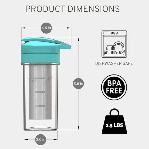 Masontops Cold Brew Makers Kit - Deluxe Iced Coffee Maker with Glass Pitcher & Stainless Steel Mesh Filter - Easy Pour Fridge Cold Brewer System in Kuwait