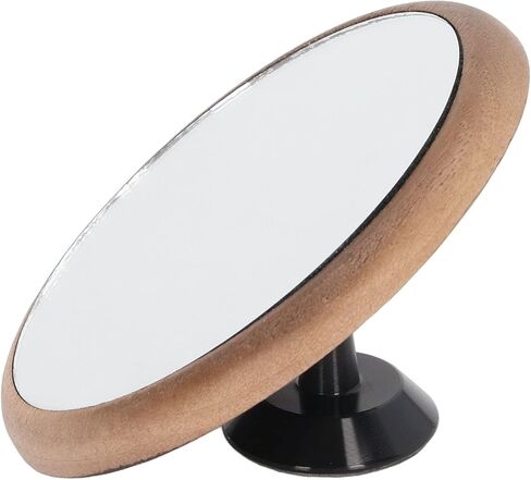 مرآة عاكسة للقهوة الفاخرة من VTOSEN - زجاج ألومنيوم الجوز، تحكم مغناطيسي، دوران 45 درجة، مثالية، التلاعب بالاستخلاص - ملحق آلة صنع القهوة الذي يجب اقتناؤه in Kuwait