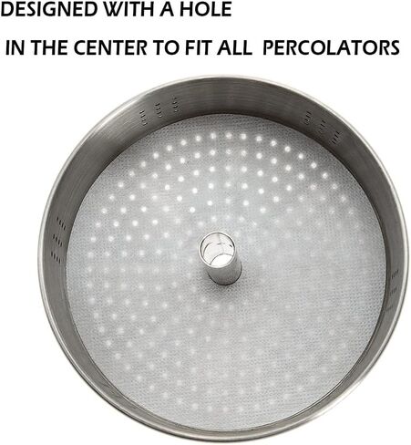 مرشحات القهوة Percolator، 3.75 بوصة فلتر ورق القهوة القابل للتصرف، 200 مرشحات القهوة القرصية لـ Bozeman Percolator (بني) in Kuwait