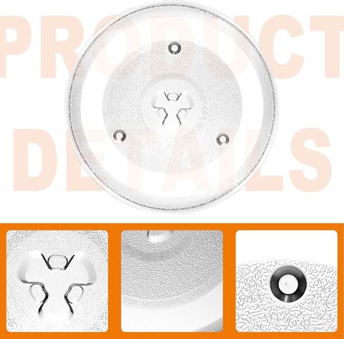 امي بارتس طبق زجاجي للميكروويف مقاس 10.6 انش/27 سم متوافق مع جي اي يستبدل P23 WB48X21336 PS8755334 252100500497 HB-P90D23 in Kuwait