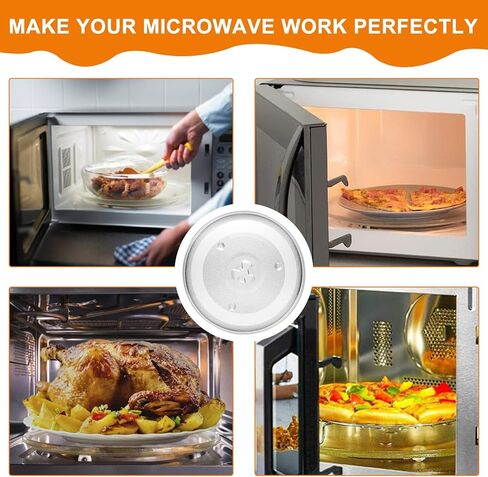 امي بارتس طبق زجاجي للميكروويف مقاس 10.6 انش/27 سم متوافق مع جي اي يستبدل P23 WB48X21336 PS8755334 252100500497 HB-P90D23 in Kuwait