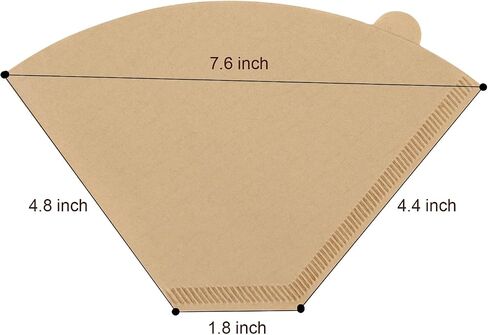 100 Pcs Disposable Coffee Filters #4 for Ninja Coffee Maker | Unbleached Coffee Filters for Ninja Coffee Bar Brewer 8-12 Cups, Compostable, Saing-Time, Tear-Resistant, Non-Residue in Kuwait