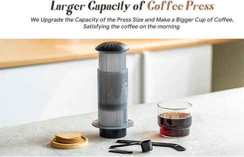 Coffee Press Maker -New Desgin Bigger Capacity Quickly Makes Delicious Coffee Without Bitterness - 1 to 3 Cups Per Pressing (Aipressfilter200-FBA) in Kuwait