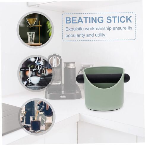 قطعة واحدة من حاويات مضرب القهوة المركزة من KJHBV، ملحقات ماكينة الإسبريسو البلاستيكية للذهاب إلى حاويات الإسبريسو المطحونة، شريط العبث، حاوية طحن القهوة، عصا الضرب in Kuwait