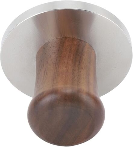 Wood Handle Coffee Tamper Stainless Steel Press Detachable Flat Base Coffee Powder Hammer, Calibrated Espresso Tamper, Machines Accessory (51MM) in Saudi Arabia