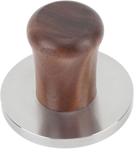 Wood Handle Coffee Tamper Stainless Steel Press Detachable Flat Base Coffee Powder Hammer, Calibrated Espresso Tamper, Machines Accessory (51MM) in Saudi Arabia