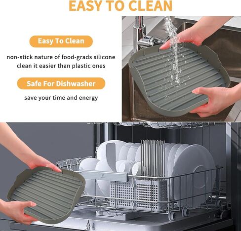 2PCS Large Bacon Cooker for Microwave Oven, Silicone Microwave Bacon Grill Plate BPA Free Food-Grade -Cooking Healthy Breakfast in Minutes in Saudi Arabia