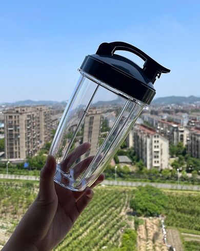 3 قطع 32/680 مل من مجموعة نوتري بوليت للمزج مع مجموعة قابلة للطي من الأعلى إلى غطاء من نوتري بوليت قطع غيار ملحقات نوتري بوليت متوافقة مع نظام الخلاط عالي السرعة 600 وات / 900 واط in Kuwait