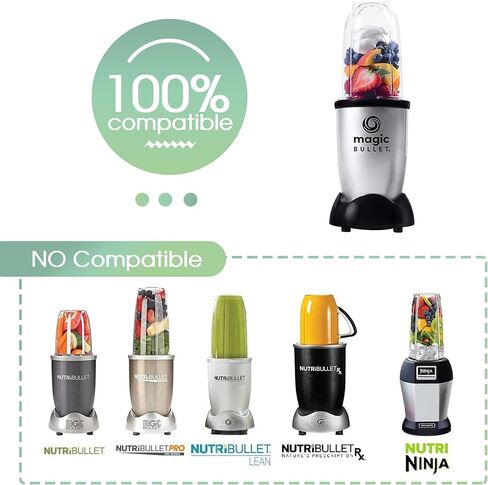 مجموعة اكواب بديلة من 3 قطع بسعة 16 اونصة و12 اونصة تناسب كوب ماجيك بوليت بليندرز بقدرة 250 واط (سلسلة MB1001) in Kuwait