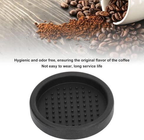 حصيرة العبث بالقهوة من السيليكون الدائرية من VTOSEN - وسادة مقبض لآلة القهوة - ملحقات مسحوق القهوة للمنزل - حصيرة العبث بالقهوة المتينة للحصول على لقطات إسبرسو مثالية in Kuwait
