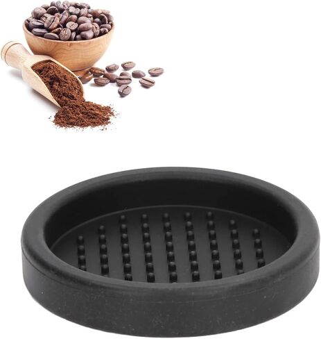 حصيرة العبث بالقهوة من السيليكون الدائرية من VTOSEN - وسادة مقبض لآلة القهوة - ملحقات مسحوق القهوة للمنزل - حصيرة العبث بالقهوة المتينة للحصول على لقطات إسبرسو مثالية in Kuwait