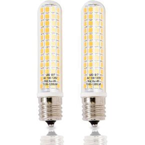 E17 LED, Dimmable 9W Equivalent 100W Halogen Bulb, 125×2835 SMD LED,E17 LED Bulb,1180LM,AC 110V/130V,Warm White 3000K Suitable for Over Counter Microwave Ovens (Pack of 2)