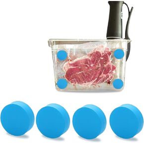 4 قطع مغناطيس سو فيد لاكياس الغمر ووضعها في مكانها - ملحق طبخ بتفريغ الهواء بدرجة حرارة منخفضة يمنع الاكياس من الطفو والطهي تحت الماء يناسب جميع المواقد المفرغة من الهواء in Kuwait