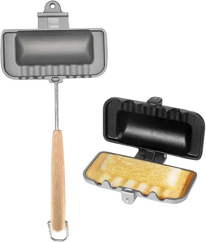 ماكينة صنع الساندوتشات مزدوجة الجوانب من AZB، مكواة فطيرة مزدوجة الجوانب مع مقبض قابل للإزالة in Kuwait