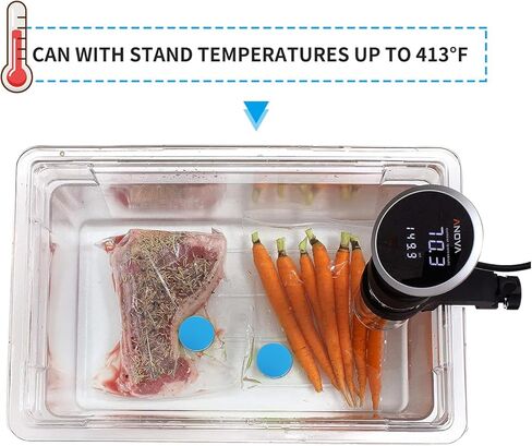 4 قطع مغناطيس سو فيد لاكياس الغمر ووضعها في مكانها - ملحق طبخ بتفريغ الهواء بدرجة حرارة منخفضة يمنع الاكياس من الطفو والطهي تحت الماء يناسب جميع المواقد المفرغة من الهواء in Kuwait