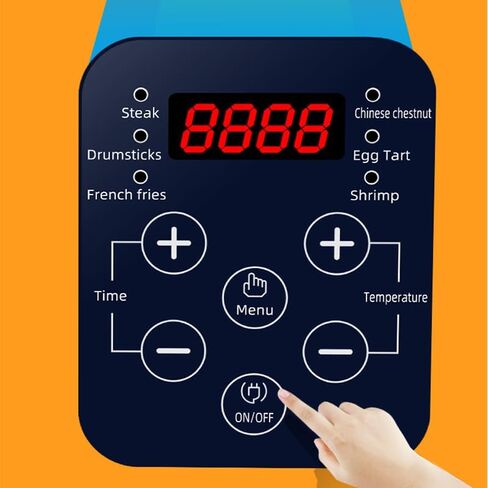 Air Fryer, Electric Hot Air Fryers Oilless Cooker,Digital LCD Touch Screen, Nonstick Basket 110V,7.2Quart (6.8Liter)(Royal Blue) in Saudi Arabia
