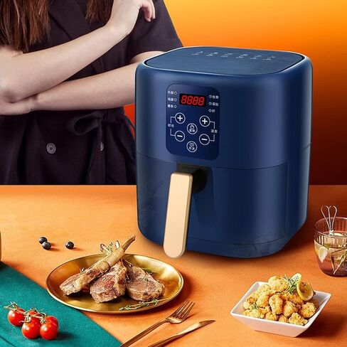 Air Fryer, Electric Hot Air Fryers Oilless Cooker,Digital LCD Touch Screen, Nonstick Basket 110V,7.2Quart (6.8Liter)(Royal Blue) in Saudi Arabia