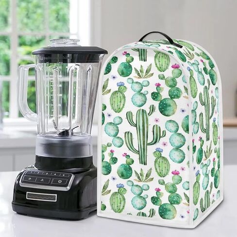 Cherry Blossom Blender Cover with Handle for Kitchen Stand Mixer or Coffee Maker Appliance Cover Anti Fingerprint Polyester Dust Proof Stain Resistant Blender Cover for Home in Saudi Arabia