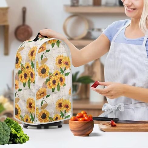 Cherry Blossom Blender Cover with Handle for Kitchen Stand Mixer or Coffee Maker Appliance Cover Anti Fingerprint Polyester Dust Proof Stain Resistant Blender Cover for Home in Saudi Arabia