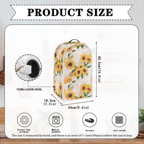 Cherry Blossom Blender Cover with Handle for Kitchen Stand Mixer or Coffee Maker Appliance Cover Anti Fingerprint Polyester Dust Proof Stain Resistant Blender Cover for Home in Saudi Arabia