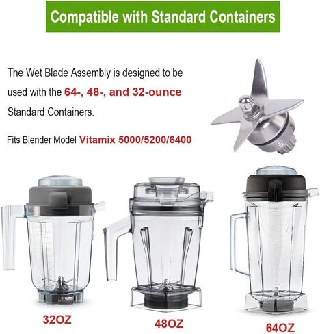 Blade Assembly with Drive Socket Kit Blender Replacement Parts for Vita-Mix 1151 1152 Wet Blade Fit 5200 in Kuwait