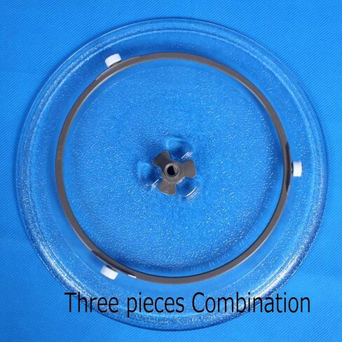 Compatible Microwave Glass Plate, Microwave Glass Turntable Plate Replacement, Microwave Oven Glass Cooking Tray, Evenly Heated, 8mm Thick, Durable Glass Dish in Saudi Arabia