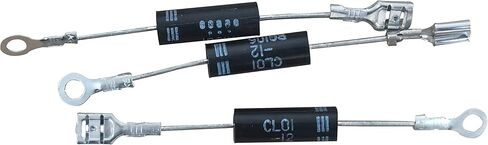 3 قطع من Emmui (350 مللي أمبير 12 كيلو فولت) CL04-12 مع أطراف مقومات فرن الميكروويف عالية الجهد لاستبدال W10492276 HVM12 T3512 T4512 WB27X10597 HVR-1X3 in Kuwait