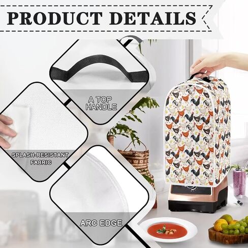 3D Hummingbird Blender Cover Boho Mandala Stand Mixer Cover Small Kitchen Machine Cover Anti Fingerprint Stain Resistant Blender Cover for Home Kitchen Universal Appliance Covers. in Saudi Arabia