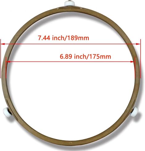 7 Inch Microwave Turntable Ring Microwave Roller Ring, Glass Plate Tray Support Holder, Replacement Inner Ring - for Microwave Oven Glass Turntable Plate, Roller Height 14 mm in Kuwait