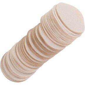 600Pcs 56mm Round Coffee Filter Paper, Universal Replacement Coffee Filter Paper, Disposable Round Unbleached Paper Filters Filters Tools in Saudi Arabia