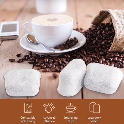 XIXIAN 12 Pack Coffee Replacement Filter Coffee Filter Compatible with Coffee Maker Machine Coffee Machine Accessory Water Filter for Coffee Maker in Kuwait