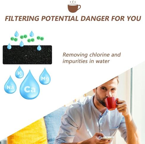 XIXIAN 12 Pack Coffee Replacement Filter Coffee Filter Compatible with Coffee Maker Machine Coffee Machine Accessory Water Filter for Coffee Maker in Kuwait