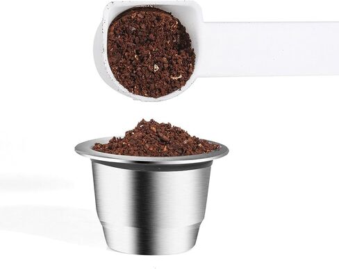 فلتر القهوة على شكل كبسولة القهوة من UPQRSG، كبسولة فلتر القهوة قابلة لإعادة الاستخدام، ملحق ماكينة القهوة من الفولاذ المقاوم للصدأ بدرجة الغذاء، مناسب للكبسولة، لآلة القهوة in Kuwait