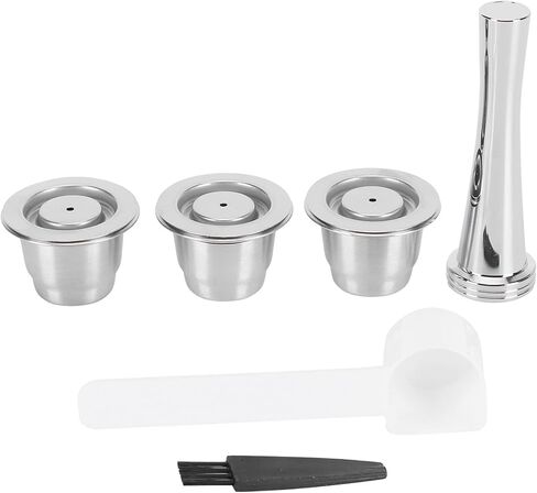 فلتر القهوة على شكل كبسولة القهوة من UPQRSG، كبسولة فلتر القهوة قابلة لإعادة الاستخدام، ملحق ماكينة القهوة من الفولاذ المقاوم للصدأ بدرجة الغذاء، مناسب للكبسولة، لآلة القهوة in Kuwait