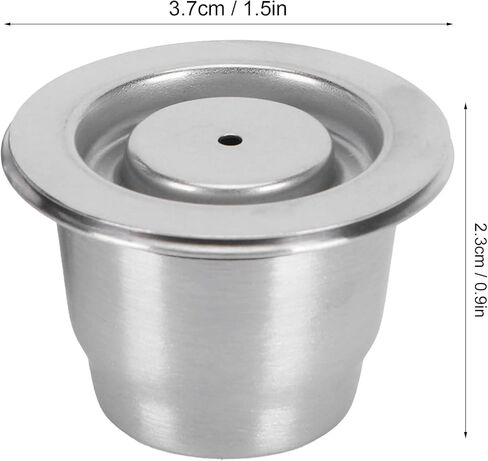 فلتر القهوة على شكل كبسولة القهوة من UPQRSG، كبسولة فلتر القهوة قابلة لإعادة الاستخدام، ملحق ماكينة القهوة من الفولاذ المقاوم للصدأ بدرجة الغذاء، مناسب للكبسولة، لآلة القهوة in Kuwait