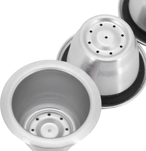 فلتر القهوة على شكل كبسولة القهوة من UPQRSG، كبسولة فلتر القهوة قابلة لإعادة الاستخدام، ملحق ماكينة القهوة من الفولاذ المقاوم للصدأ بدرجة الغذاء، مناسب للكبسولة، لآلة القهوة in Kuwait