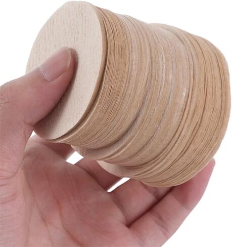 600Pcs 56mm Round Coffee Filter Paper, Universal Replacement Coffee Filter Paper, Disposable Round Unbleached Paper Filters Filters Tools in Saudi Arabia